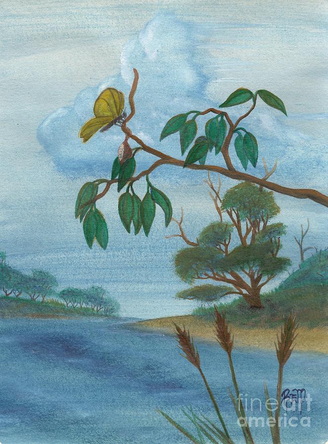 Watercolor Painting - With New Wings by Robert Meszaros Watercolor Painting - With New Wings by Robert Meszaros