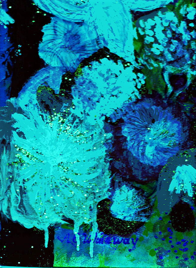 Flower Painting - With Teardrops for Joy by Anne-Elizabeth Whiteway