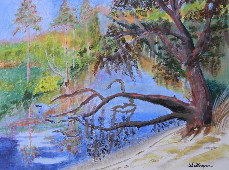Withlacoochee Impressions 2 Painting by Warren Thompson
