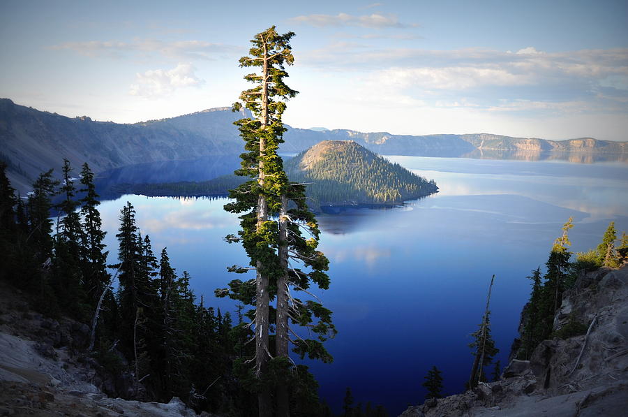 Wizard Island at Crater Lake Photograph by Jean Hutchison