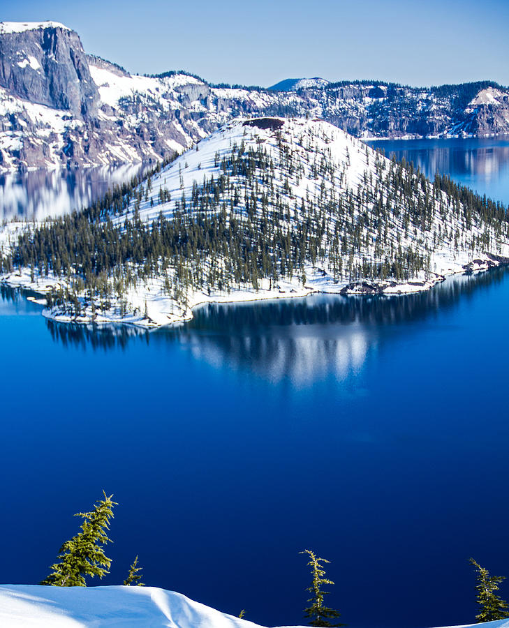Crater Lake National Park Photograph - Wizard Island by Kunal Mehra
