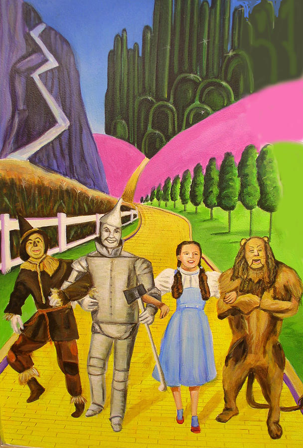 Wizard of Oz Illustration Painting by Melinda Saminski