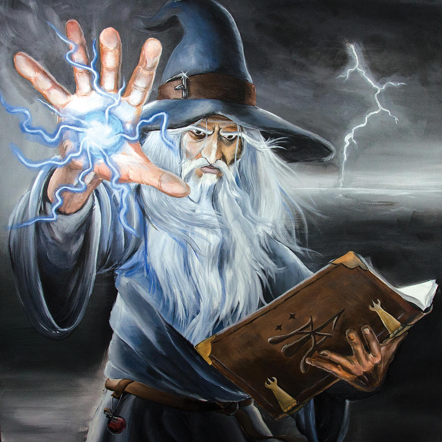 Wizard Painting - Wizards Final Judgement by Louis Monnich