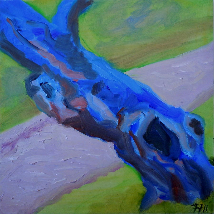 Tree Painting - Wizened Apple Tree by Francine Frank