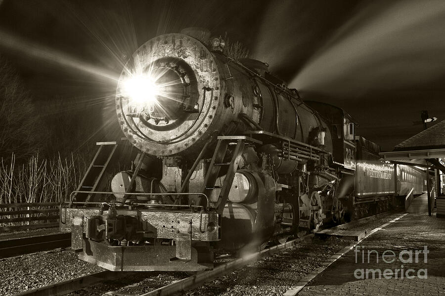 WMSR Engine 734 at the Frostburg Depot Photograph by Jeannette Hunt