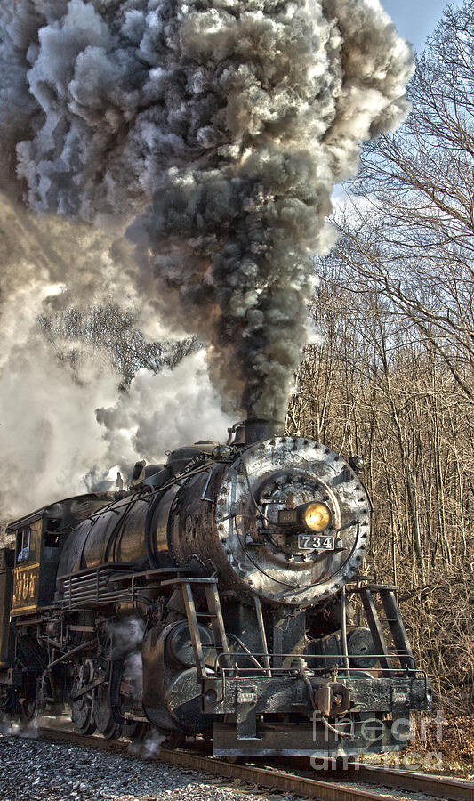 WMSR Engine 734 Photograph by Jeannette Hunt
