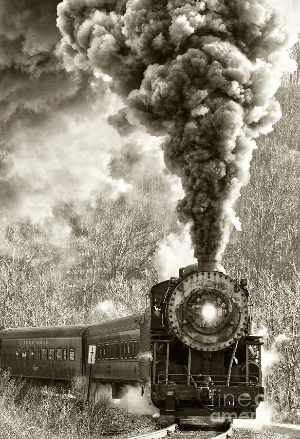 WMSR Steam Engine 734 Series Photograph by Jeannette Hunt