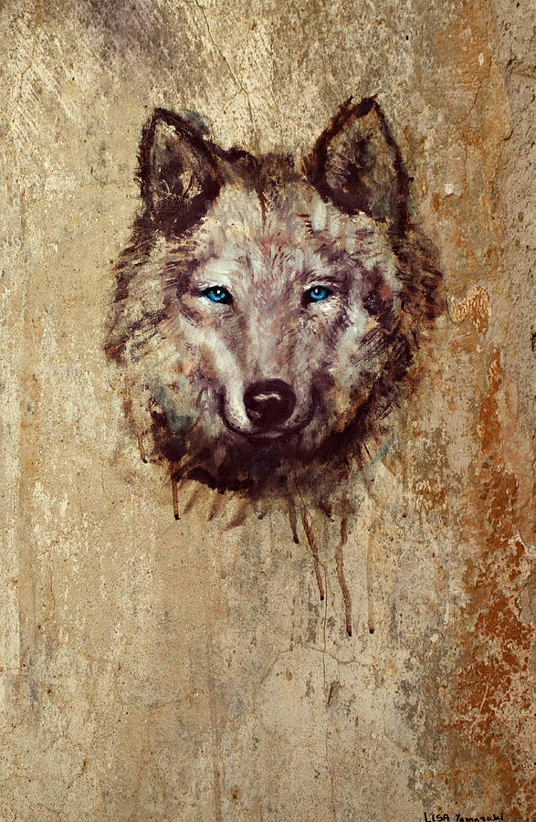 Wolf Painting by Alma Yamazaki