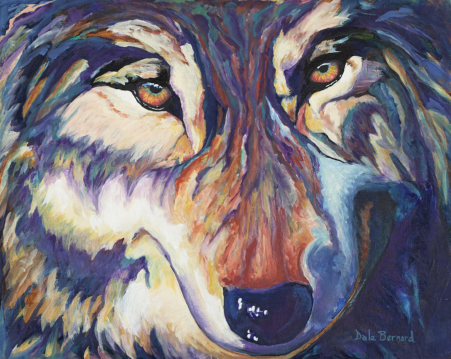 Wolf Painting by Dale Bernard