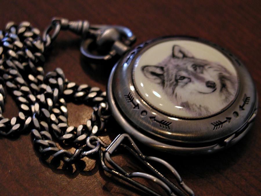 Wolf pocket watch study. by Cowboy Visions