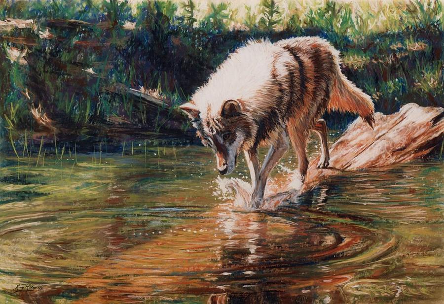 Wolf Quest Painting by Kay Ridge