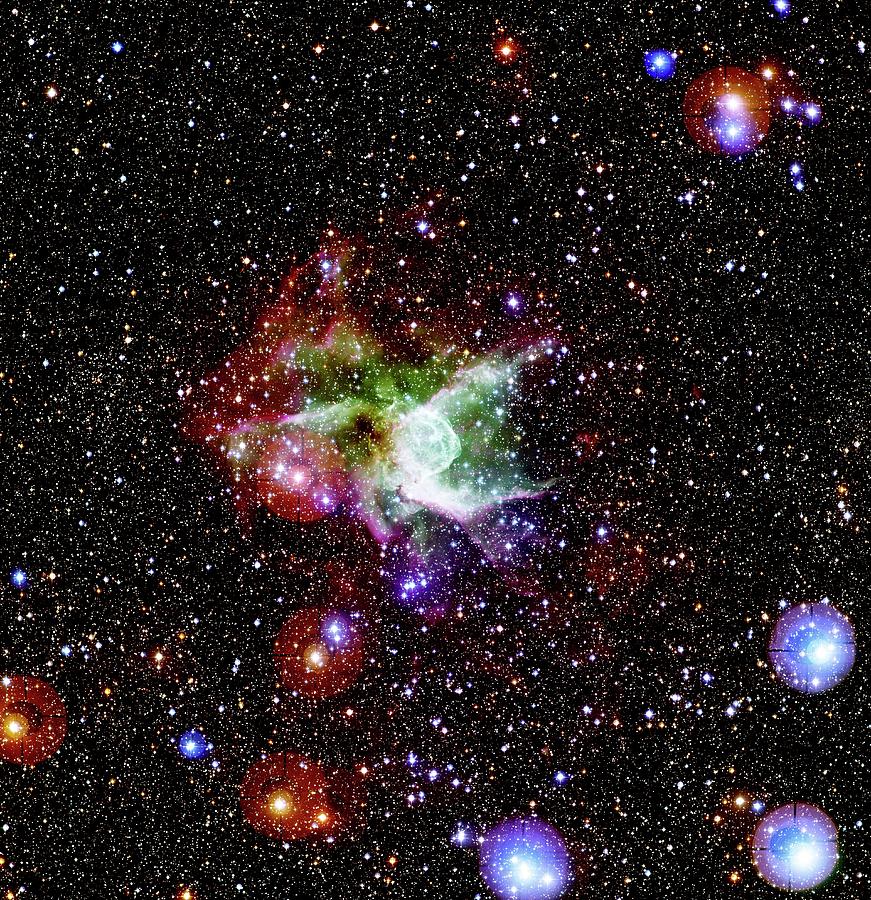 Space Photograph - Wolf-rayet Nebula Ngc 2359 by Canada-france-hawaii Telescope/jean-charles Cuillandre/science Photo Library