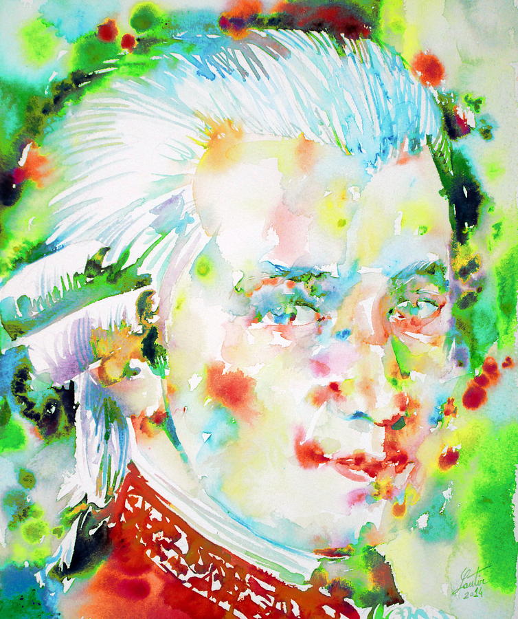 Wolfgang Amadeus Mozart Painting by Fabrizio Cassetta