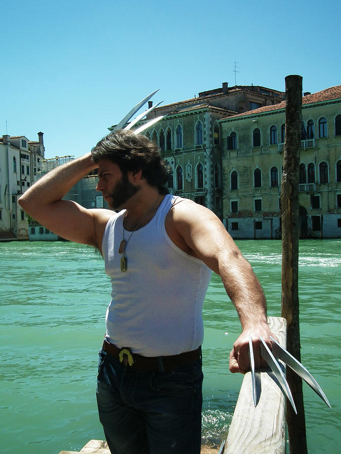 X-men Photograph - Wolverine in Venice by Don  Oscarez