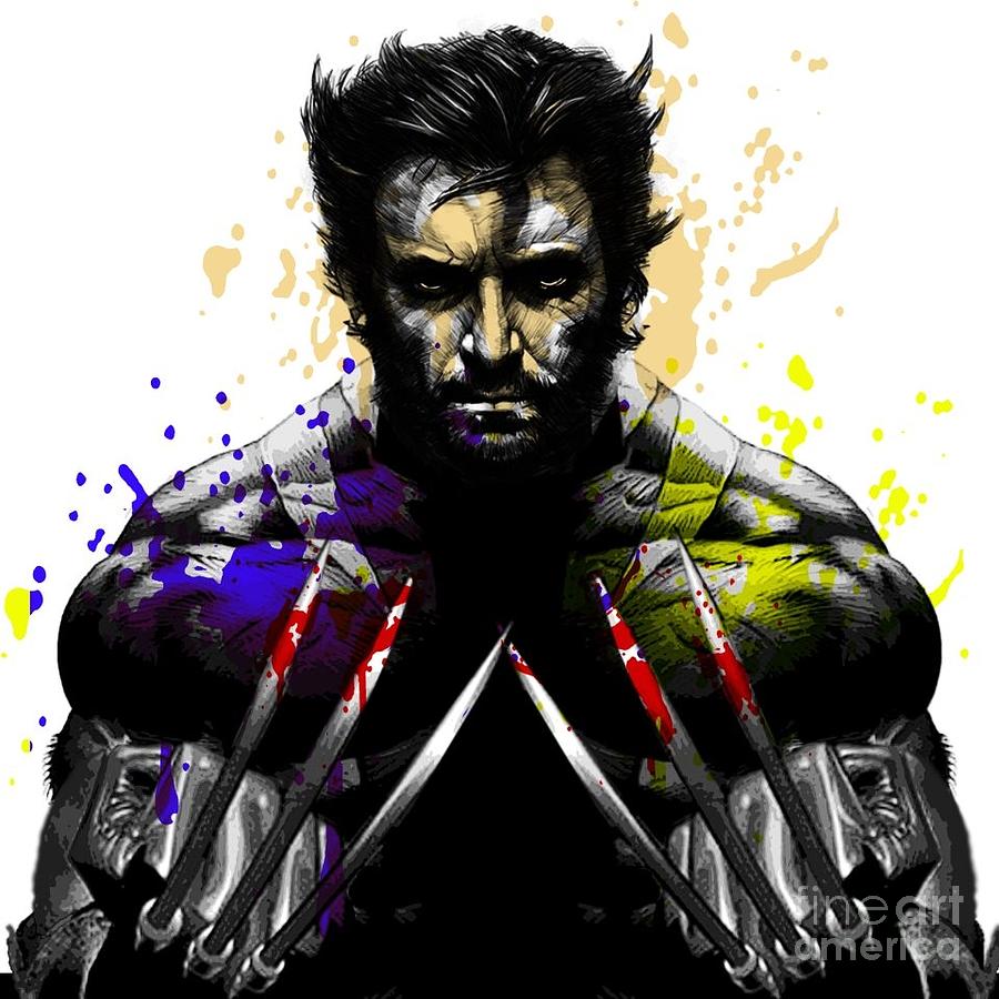 Wolverine Drawing by Jeff Karnick