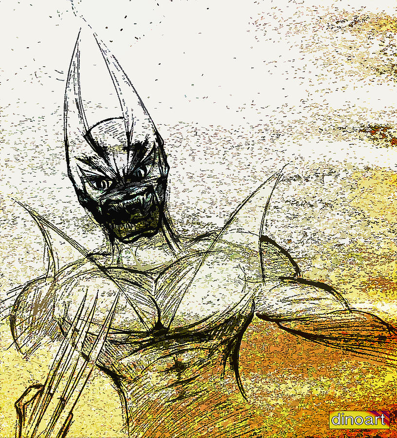 X-men Drawing - WOLVERINE Sketch  by Jazzboy 