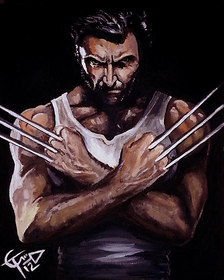 Wolverine Painting by Tom Carlton