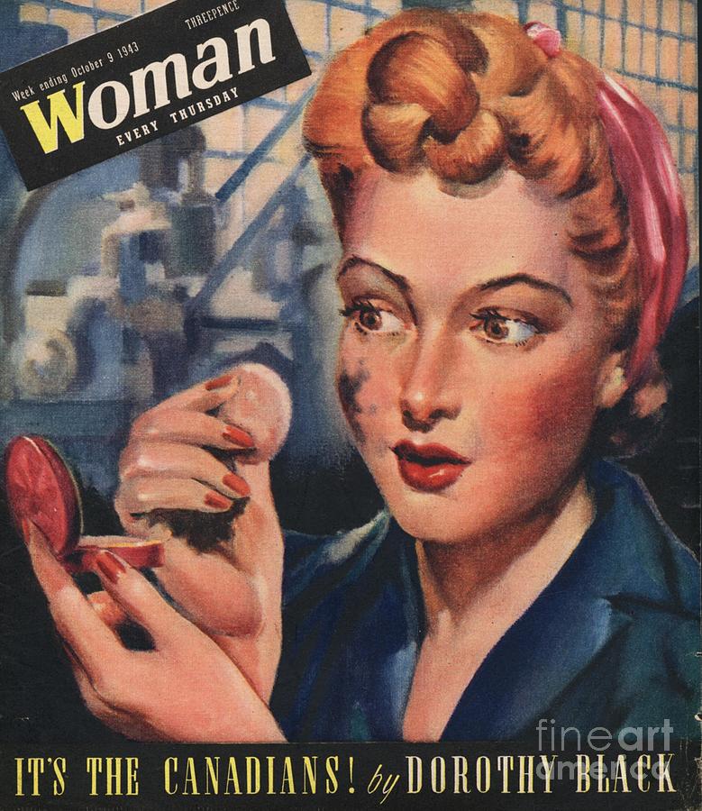 1940s Drawing - Woman 1943 1940s Uk Women At War by The Advertising Archives