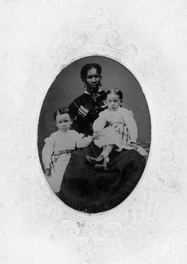 Woman And Children, C1865 Painting by Granger