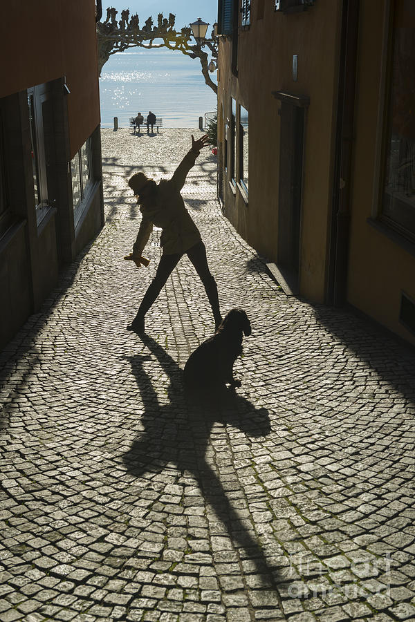 Woman and shadow Photograph by Mats Silvan