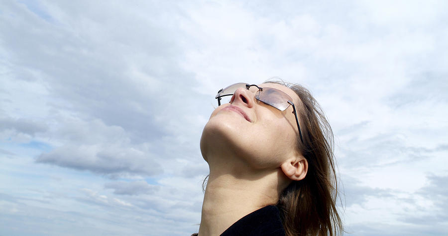 Woman breathe fresh air Photograph by Michaela Begsteiger