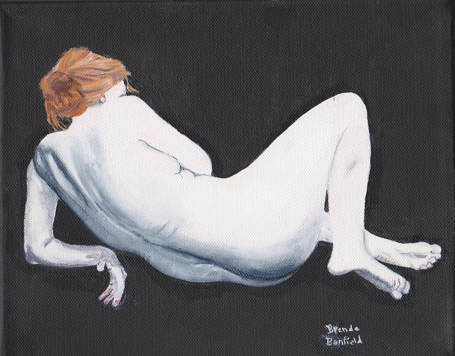Woman Painting by Brenda Bonfield