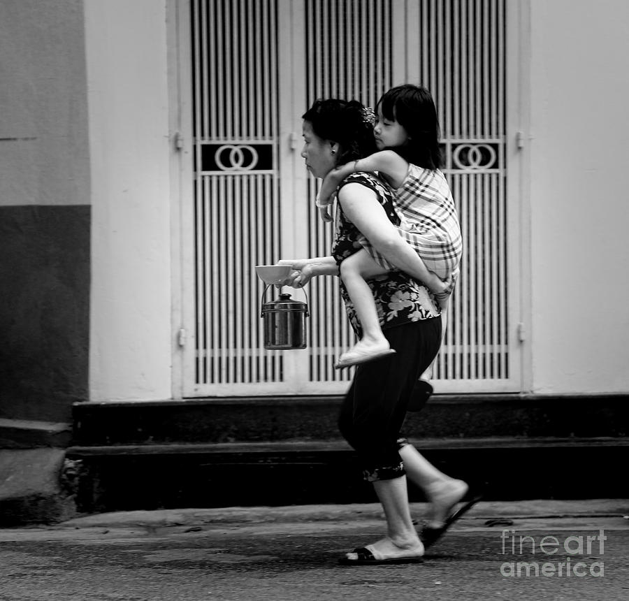 Woman Child Vietnamese Photograph by Chuck Kuhn
