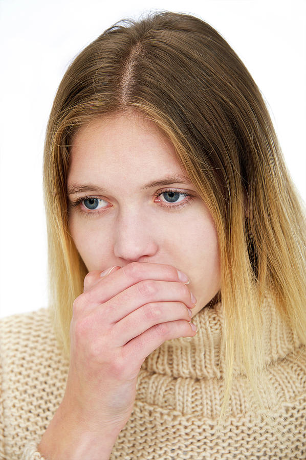 Woman Coughing Photograph By Lea Paterson Fine Art America