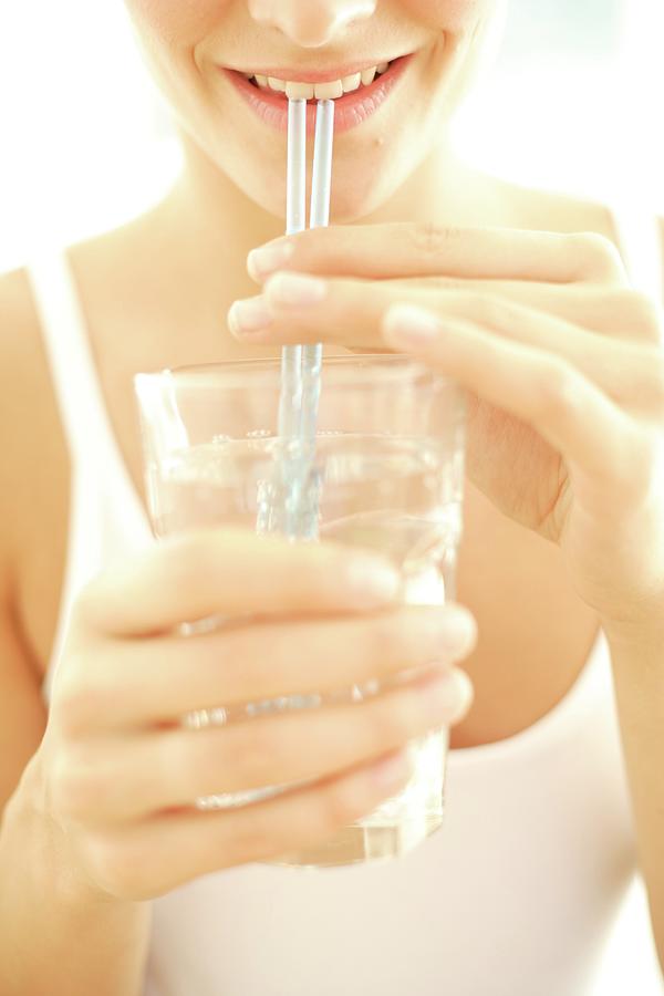 Teenage Girl Drinking Water Photograph by Ian Hooton/science Photo Library  - Fine Art America