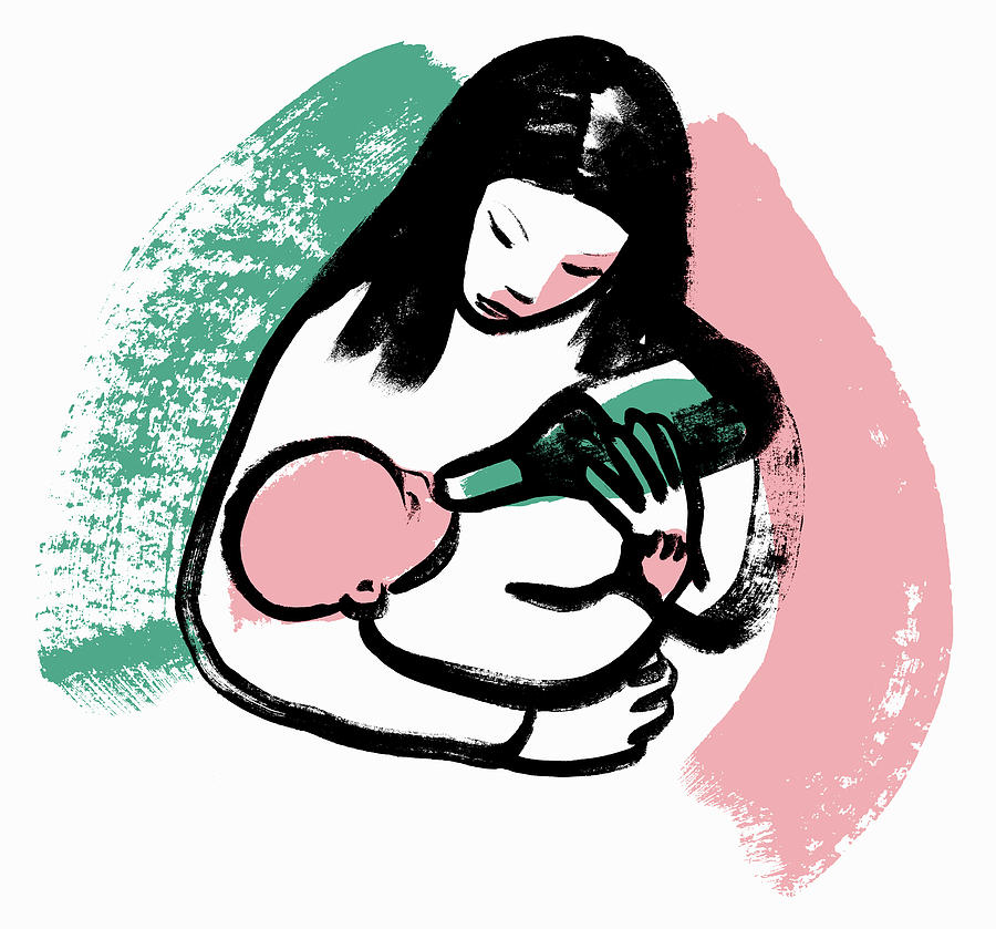 baby girl bottles drawings
