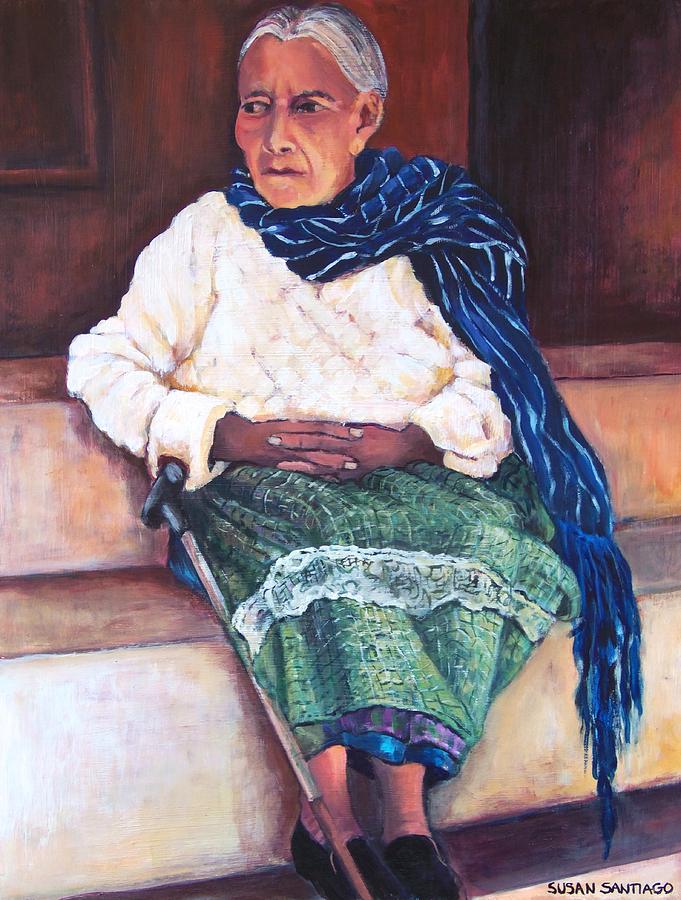 Woman from Janitzio Painting by Susan Santiago