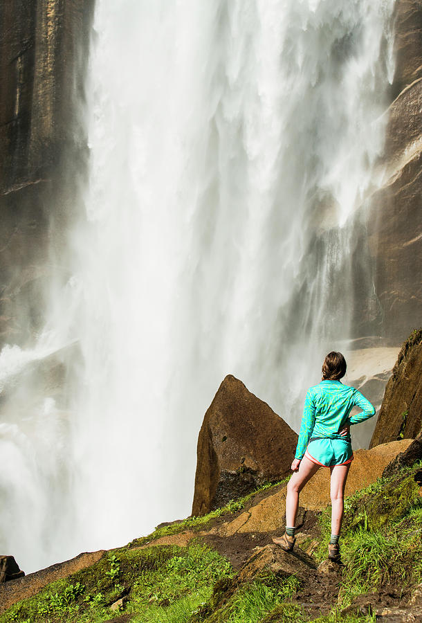 Woman Hiking Near Vernal Falls Photograph By Josh Miller Fine Art America 3689