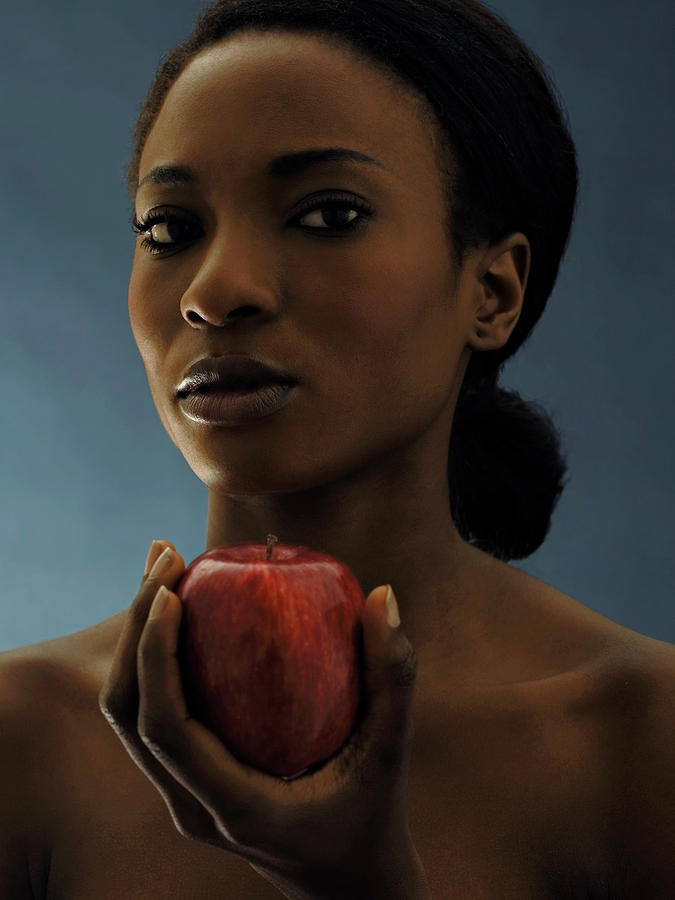 Woman Holding An Apple Photograph by Science Photo Library Woman Holding An Apple Photograph by Science Photo Library