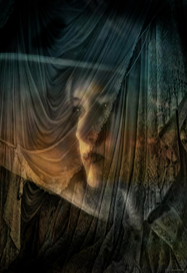Unique Photograph - Woman in a Veiled Hat by Barbara D Richards