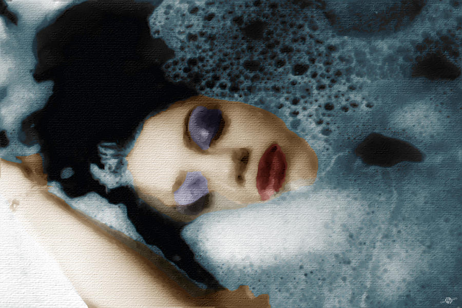 Portrait Painting - Woman In Bath Horizontal by Tony Rubino