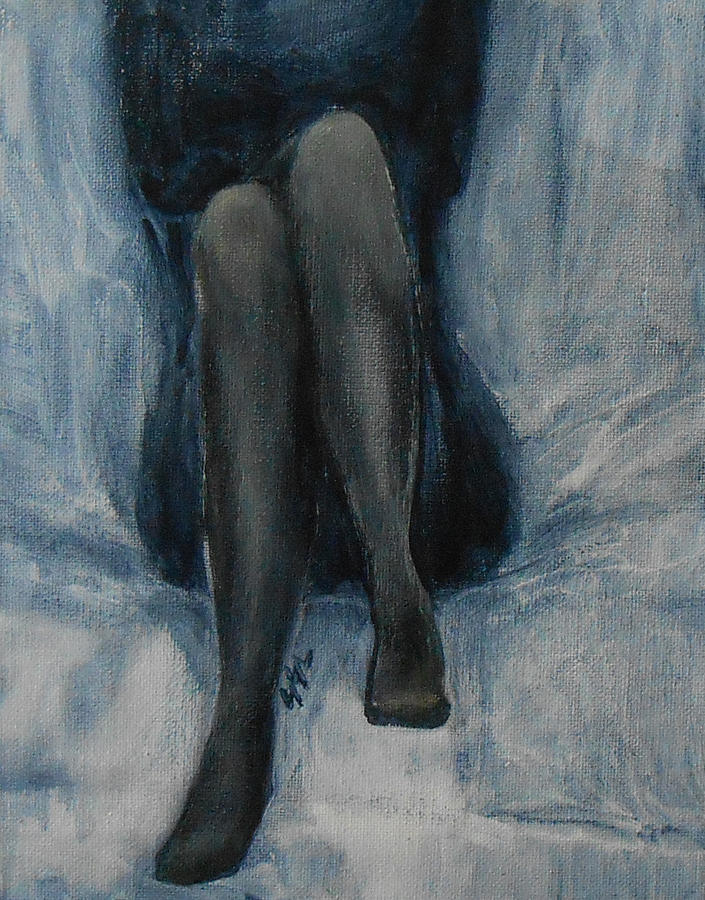 Woman In Black Painting by Jane See