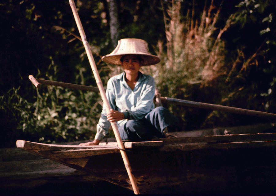 Woman in Boat Photograph by John Warren