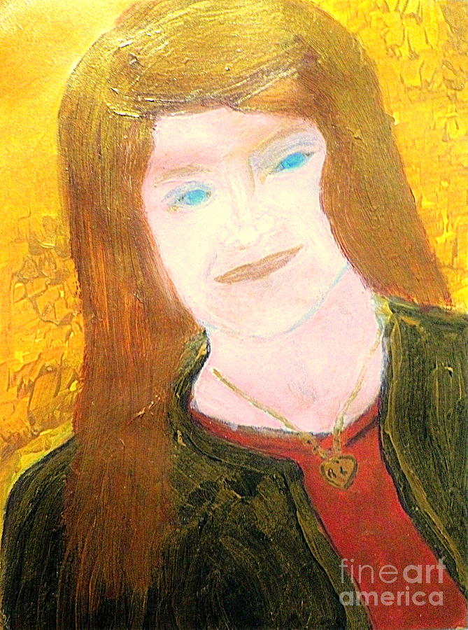 Woman in Gold 1 Painting by Richard W Linford
