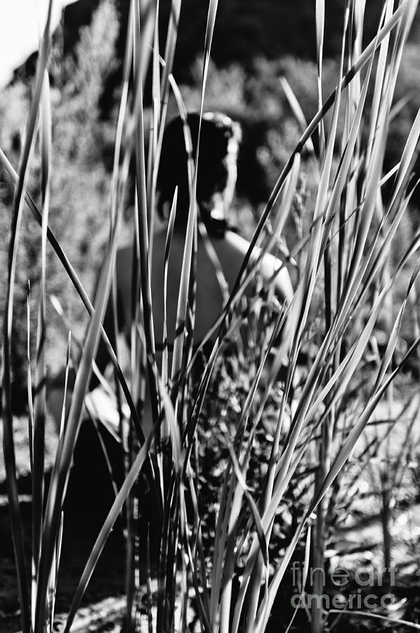 Woman In Grass Photograph