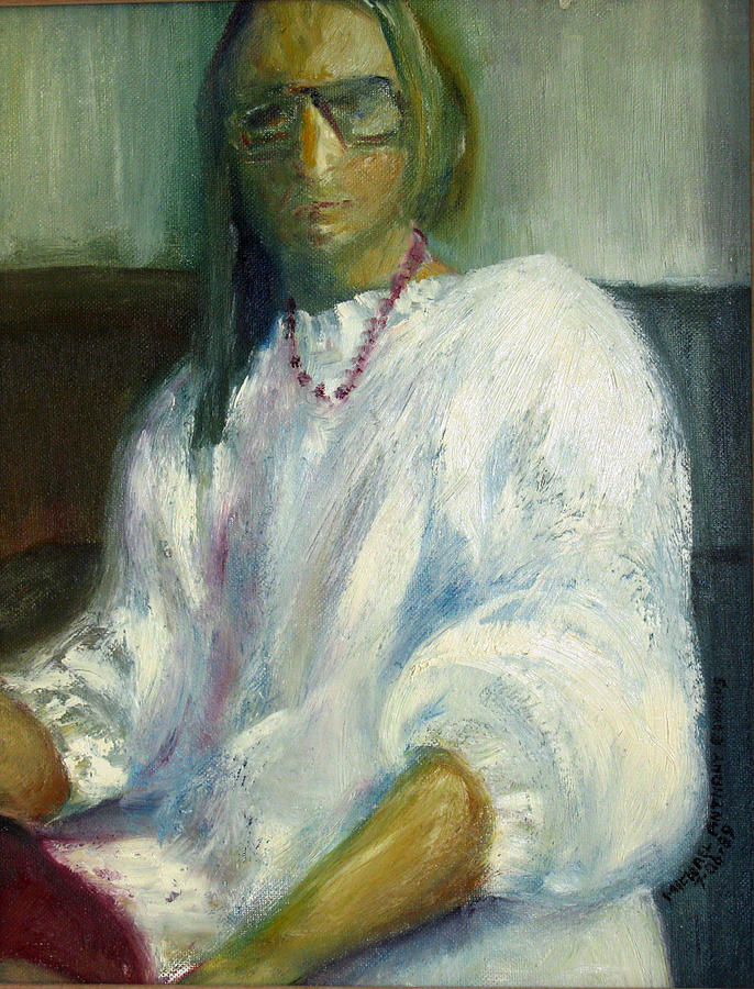 Woman in the Grand View Grange Painting by Michael Anthony Edwards