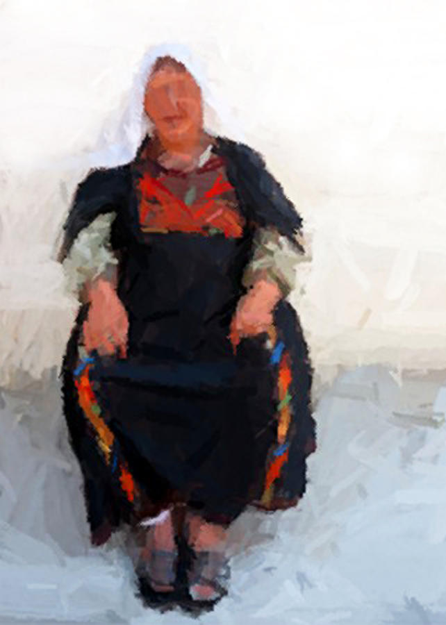 Woman in Traditional Dress Photograph by Munir Alawi