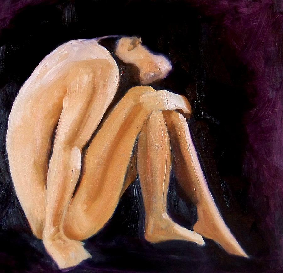 Woman Painting by Nancy Merkle