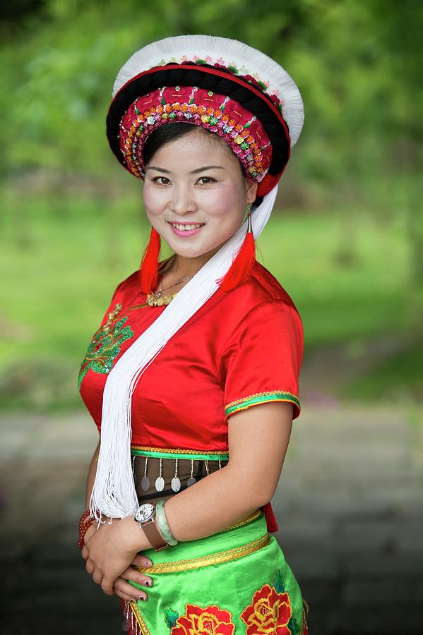 Woman Of The Bai Ethnic Minority In China Photograph by Tony Camacho