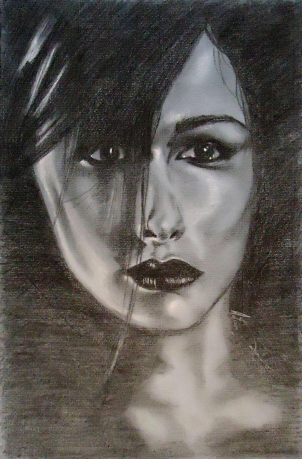 Woman of the Night Drawing by Melisa Darr - Fine Art America