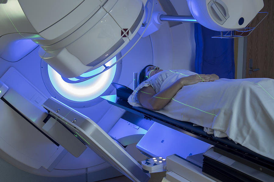 Woman Receiving Radiation Therapy Treatments for Breast Cancer Photograph by Mark Kostich