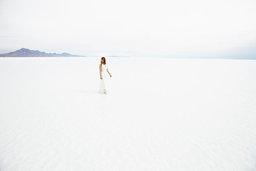 Woman Wearing Dress Walking Through Photograph by Thomas Barwick - Fine ...