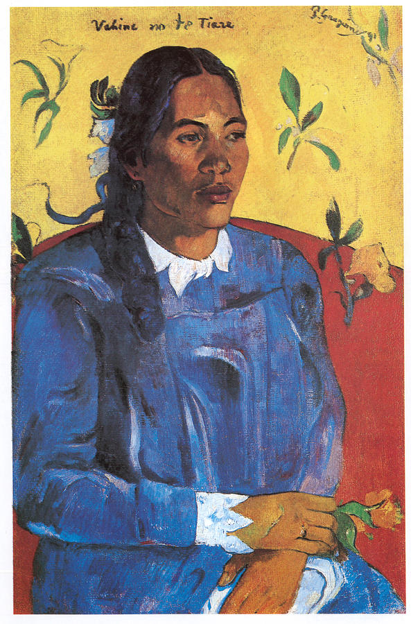 Woman with a Flowers Painting by Paul Gauguin - Fine Art America