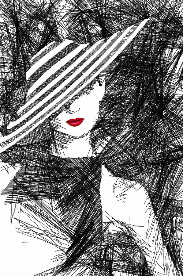Woman with a Hat Digital Art by Rafael Salazar