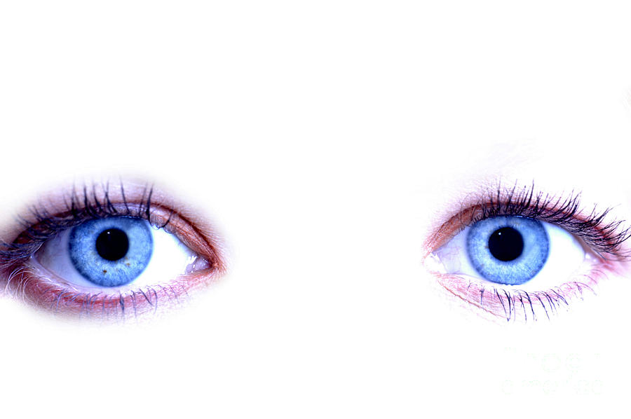 Woman With Blue Eyes Photograph by Lada