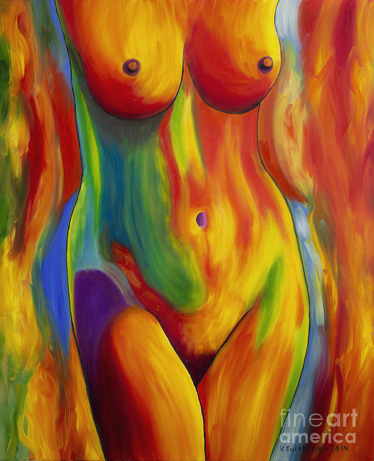 Abstract Painting - Woman3 by Veikko Suikkanen
